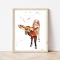 Bongo Watercolor - Digital Download (By Briggs, Age 11)