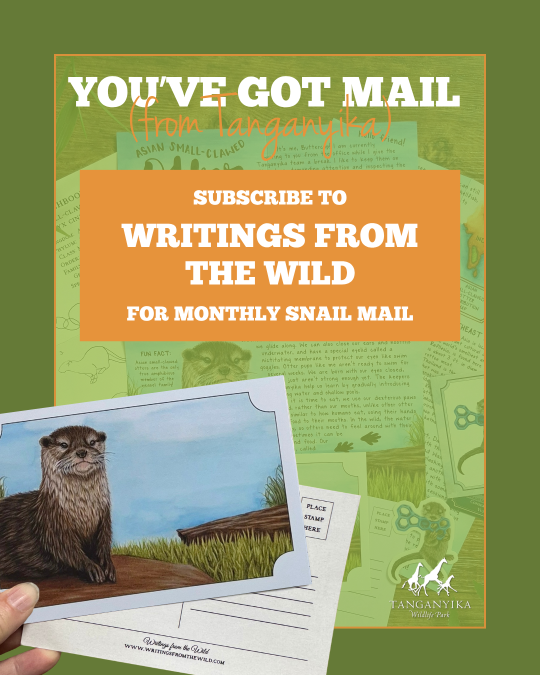 Tanganyika and Writings From the Wild Mail Club Collab - SUBSCRIPTION