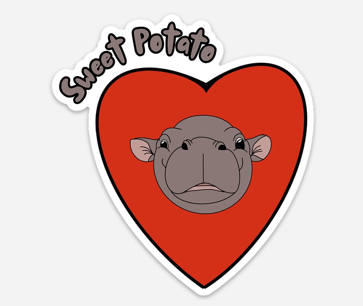 Mars Sweet Potato Sticker